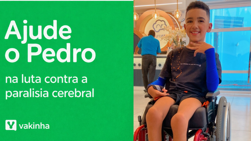 Ajude o Pedro - Campanha de arrecada&ccedil;&atilde;o